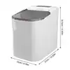 Portable Countertop Ice Maker 160W Full Automatic Edible 9 Ice Cubes in 8 Mins Durable ABS Ice Cube Maker for Home Bar Office 6