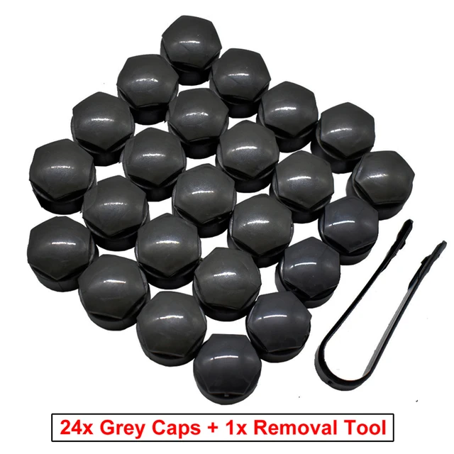 Set 20 Coprimozzo Per Auto - 17mm, Grigio, Antifurto E Decorativi, Compatibili Con Audi Q3 E Altri Modelli - Foto 8