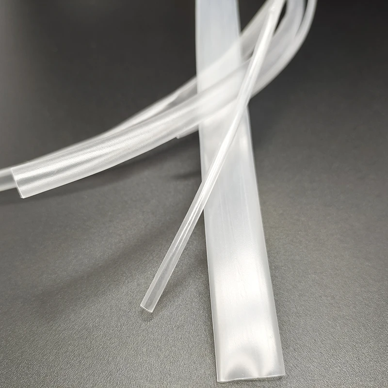 10m 투명 열수축 튜브 슬리브 랩 와이어 키트 2:1 케이블 절연 폴리올레핀 투명 열수축 튜브 1-50mm