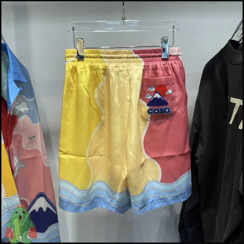 

Stock Cloud Print Suit CASABLANCA Shorts Soft Drawstring Short Pants