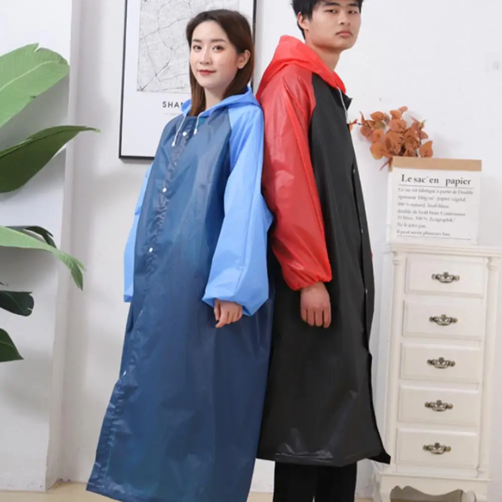 EVA Practical Long Hooded Rain Coat Lightweight Long Raincoat Waterproof for Travel raincoat poncho