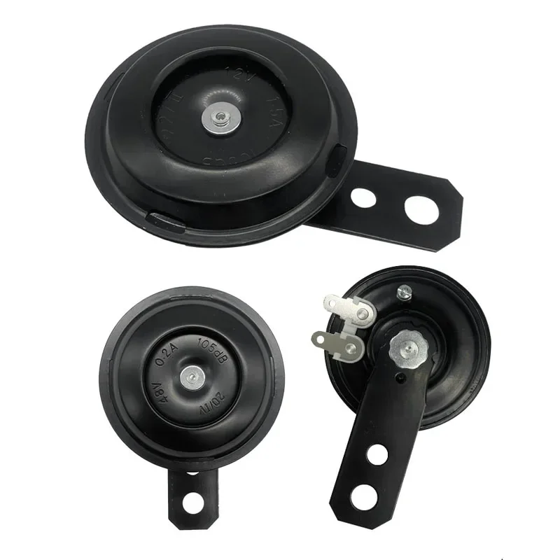Motorcycle Electric Horn Bicycle Electronic Horn Scooter Horn Motorycle Horn Universal 12V Scooter Tricycle Iron 24V 48V Electric Bicycle Honking Horn 105db Waterproof Dustproof