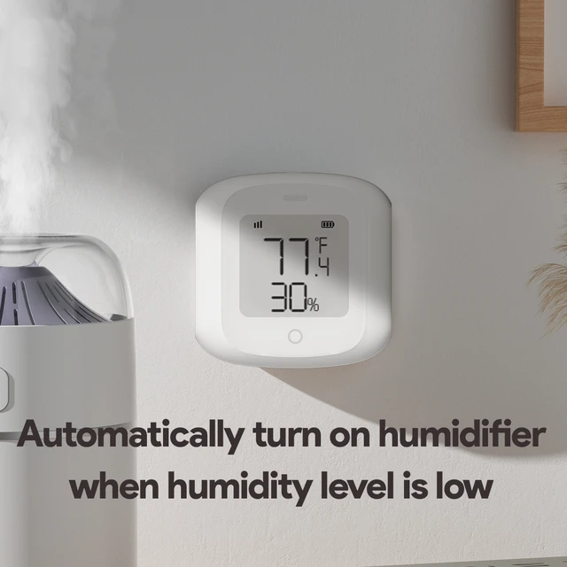 Tuya ZigBee3.0 Temperature Humidity Sensor WiFi Indoor Thermometer LCD Display Works with Alexa Google Smart Home Automation 5