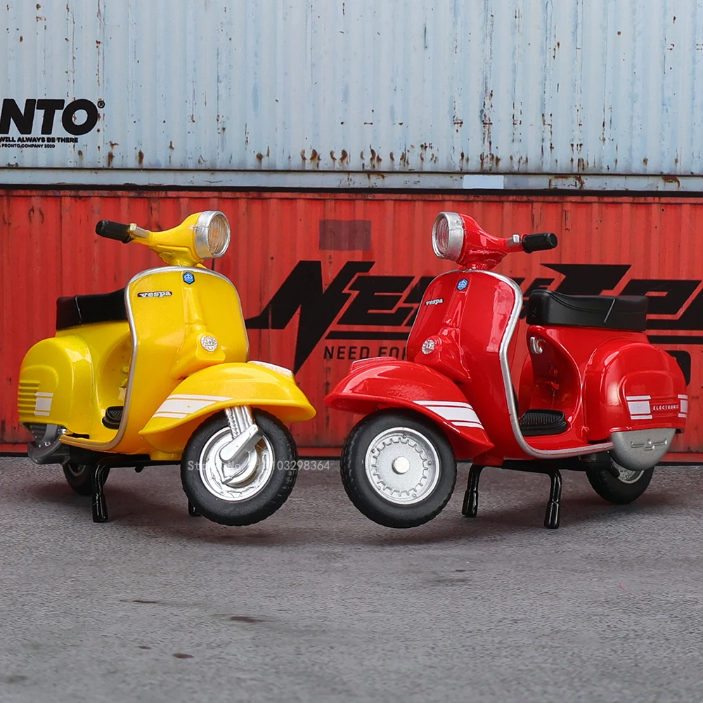 Vespa ミニカー 6台セット 1/18 スケール MSZ 1:18 Vesper 1976 Rally200 Motorcycle Alloy Car Model