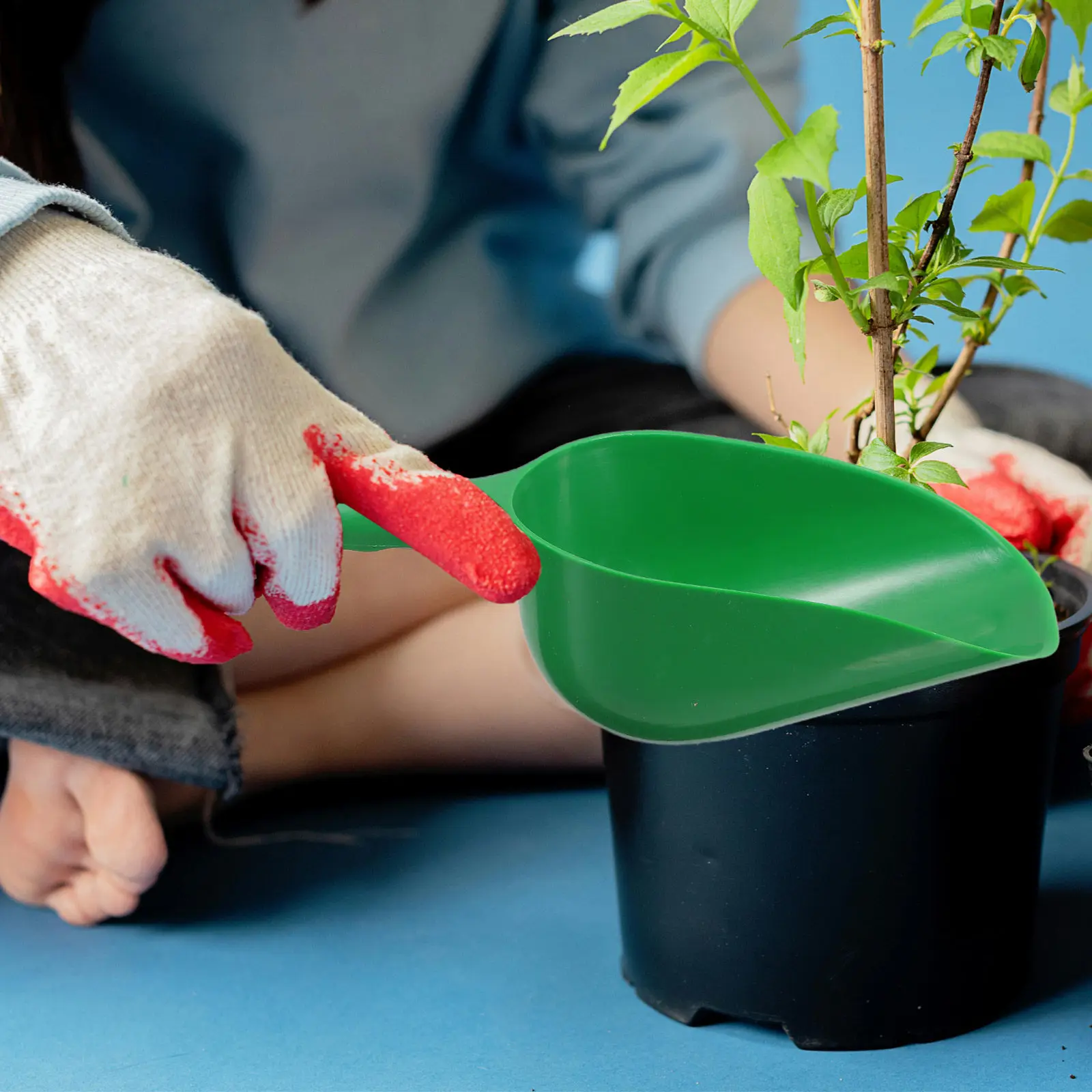 식물 화분용 숟가락 모양 삽 식물 심기 흙 정원 가꾸기 수공구