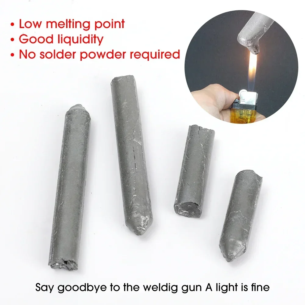 Welding Rods Low Temperature Welding Rods Easy Melt Weld Bars Cored Wire for Copper Iron Aluminum Stainless Steel Solder Rod Repairing Kits