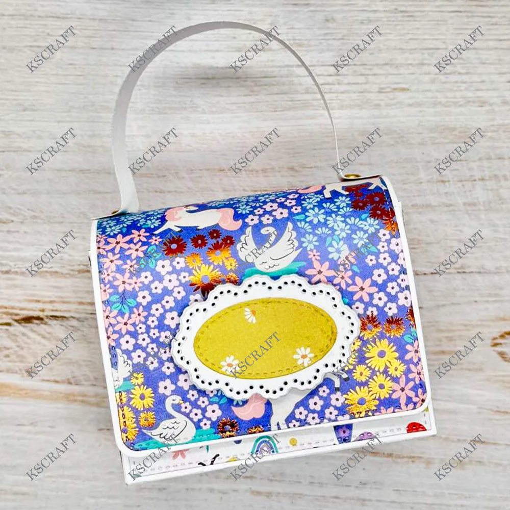 KSCRAFT 3D 치료 상자 DIY Scrapbooking 장식 엠보싱 DIY 종이 카드에 대한 스텐실 절단