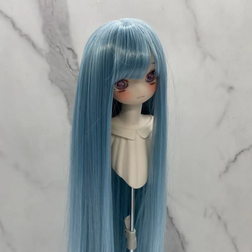 1/3 & 1/4 & 1/6 Bjd Doll Wig High Temperature Silk Long Straight BJD Doll Hair False Hair Dress Up Doll Hair Wig DIY Makeup