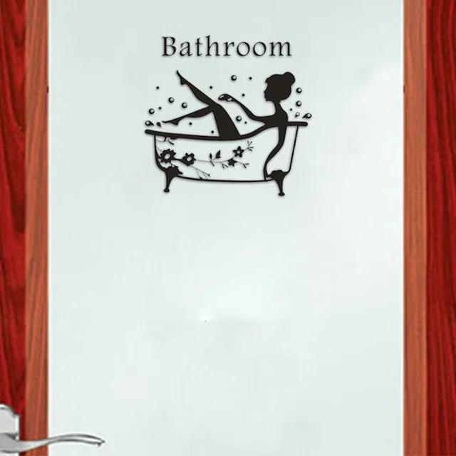 ⁦מדבקת מראה Bathroom⁩ – תמונה ⁦3⁩