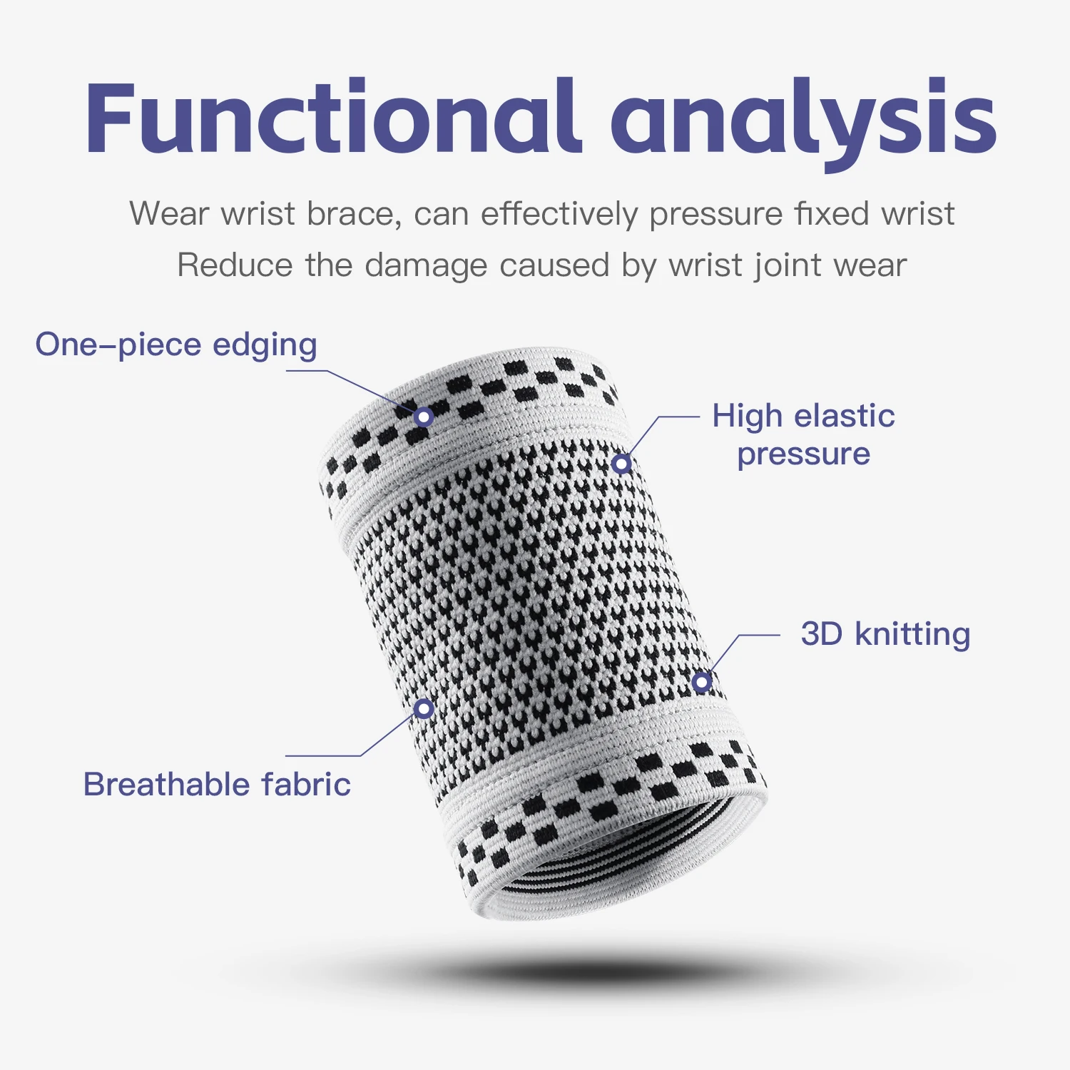 1 PCS Tear Injury Brace Training Hand Bands Sports Safety Wrist Band Wrist Support Yoga Wrist Band Sprain Protection ﻿