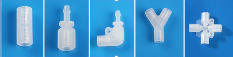 rosca masculina aos adaptadores farpados tubulação flexível da identificação de sistemas fluidos da baixa pressão