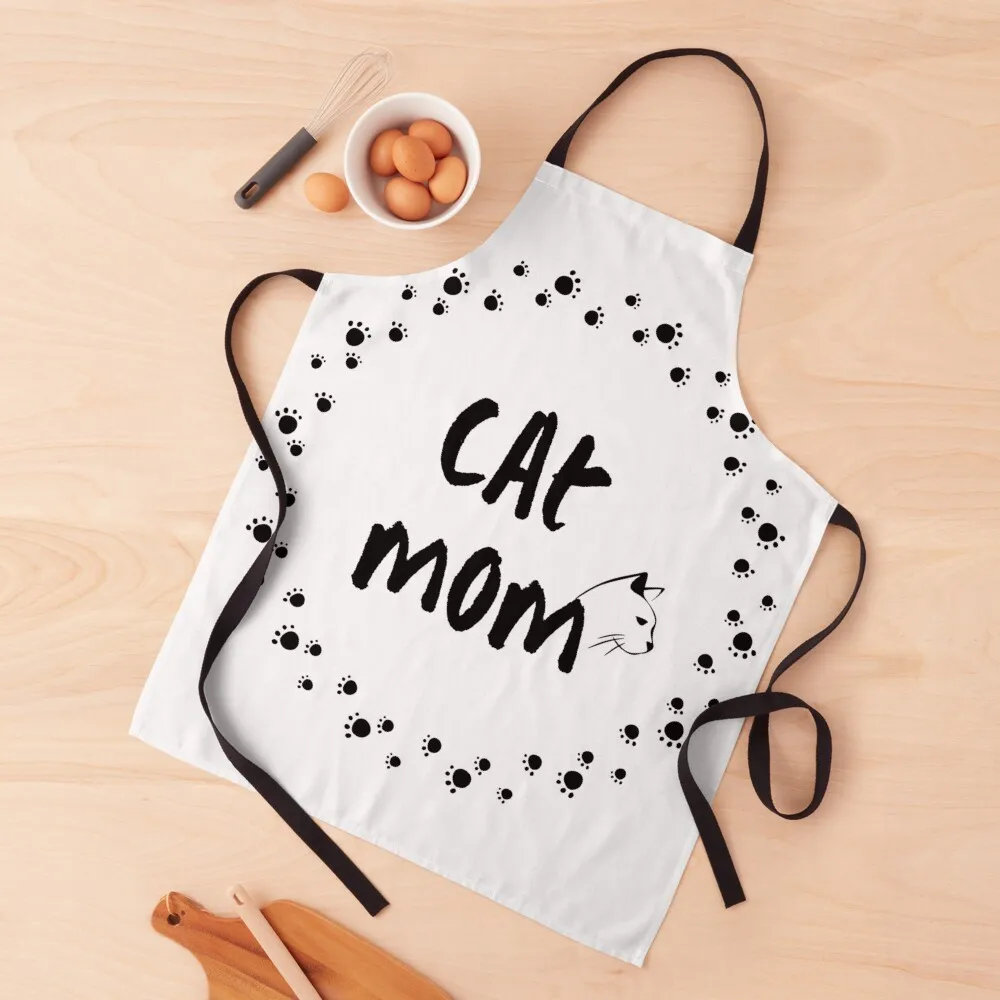 

Cat mom Apron Nursing Apron Manicurist Aprons Kitchen Household Items Waterproof Kitchen Apron Woman