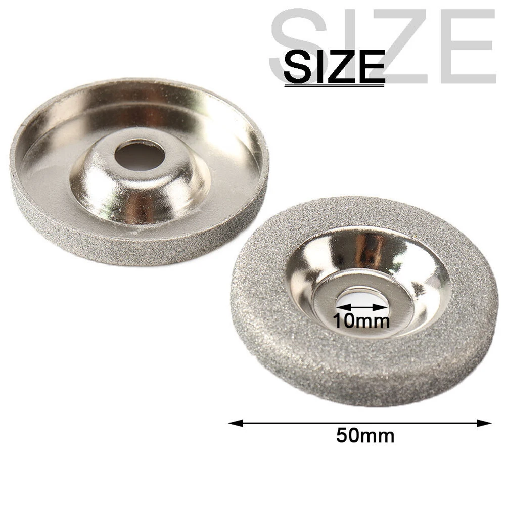 Milling Cutter Woodworking Tools Diamond Grinding Wheel Cup Glass Emery Milling Cutter Circle Grinder Stone Sharpener Cutting Wheel Rotary Tool 150 180 320 Grit