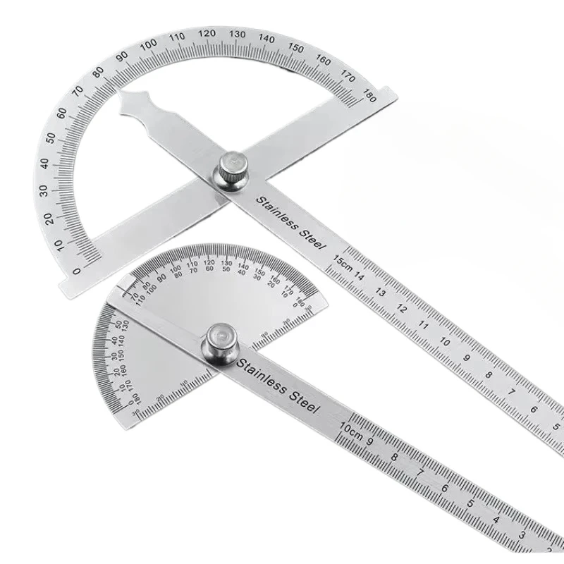 Goniometer Stainless Steel Protractor Metal Ruler Multi Angle Measuring Ruler Carpentry Tool Angle Meter Finder Goniometro