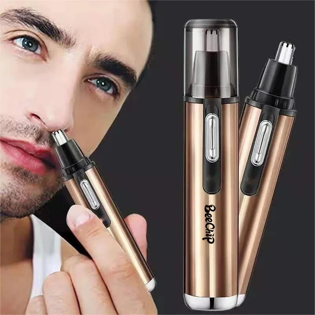 Nose Hair TrimmerNose Hair Shaver Ear And Nose Hair Trimmer Painless Battery Electric Men Nose Hair Shaver Men Nose HairScissor 3
