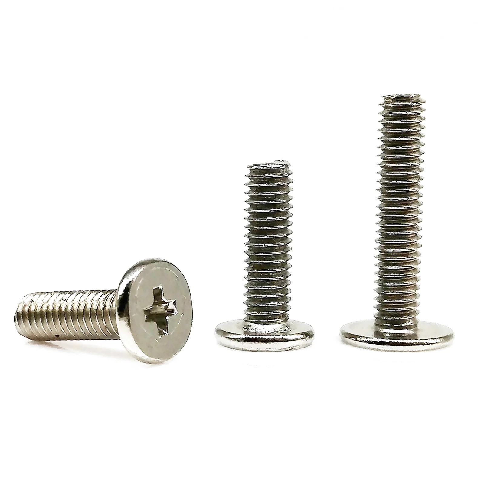 Phillips Flat Screw 50pcs M1.2 M1.4 M1.6 M2 M2.5 M3 M4 Mini Small Ultrathin Wafer for Laptop Notebook Phone Glasses