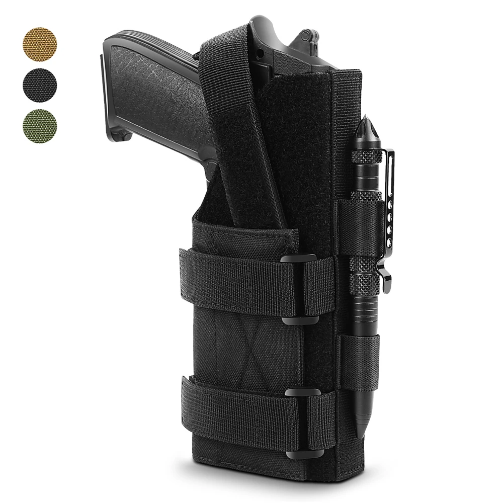 Universal Tactical Molle Gun Holster Waist Belt Pistol Handgun Holster