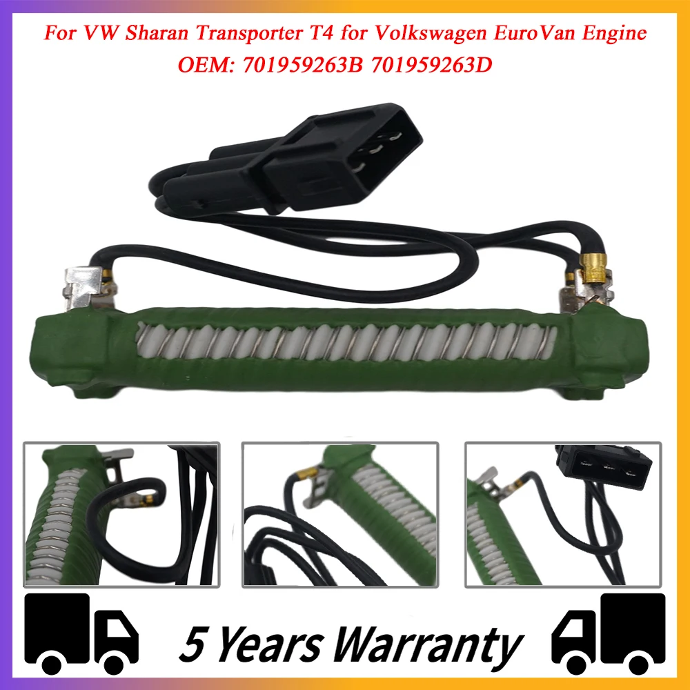 Per Seat Alhambra Per Vw Sharan Transporter T4 Per Volkswagen Eurovan Resistenze Ventola Di Raffreddamento Motore 701959263B 701959263D