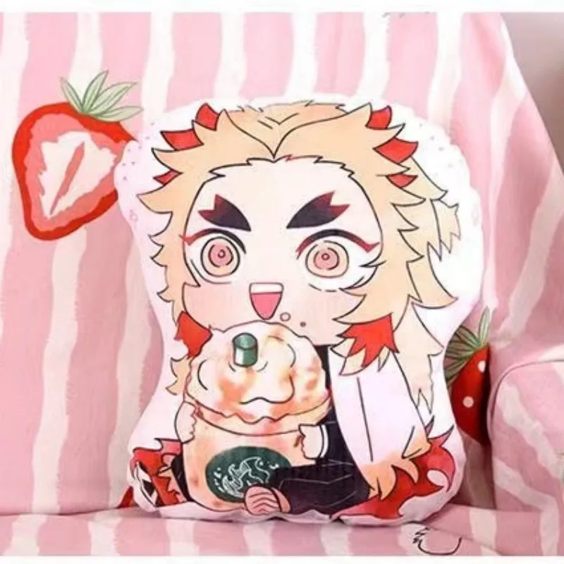Demon Slaye 45Cm Anime Kawaii Peluche Kimetsu No Yaiba Tanjirou Nezuko Rengoku Kyoujurou Cute Soft Plush Pillow Doll Toys Gi