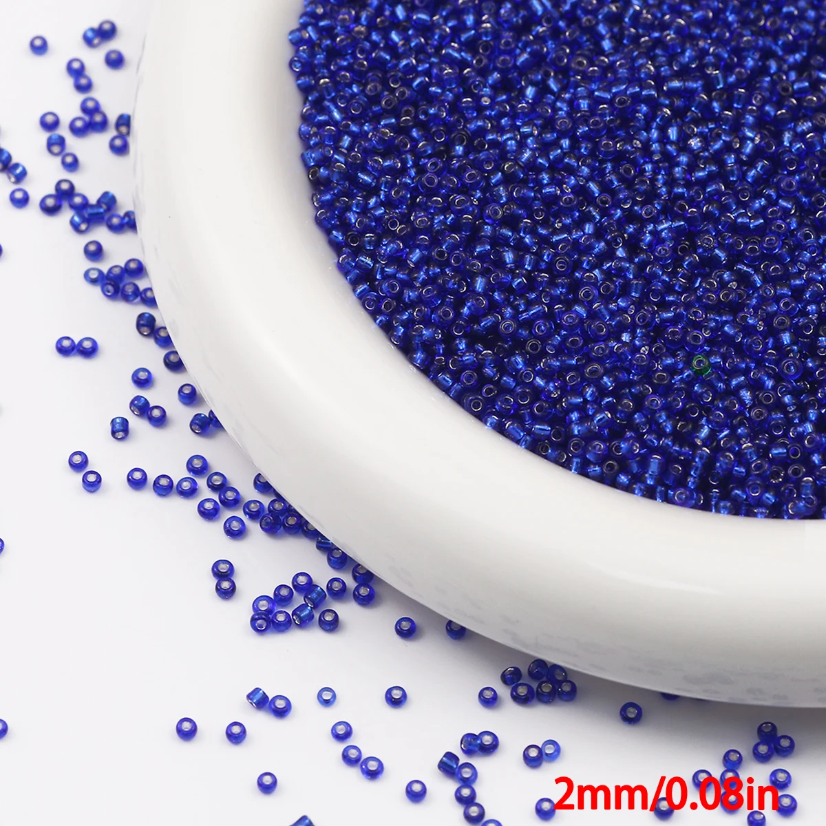 90g Transparent Glass Seed Beads for Jewelry Crafting and DIY Projects