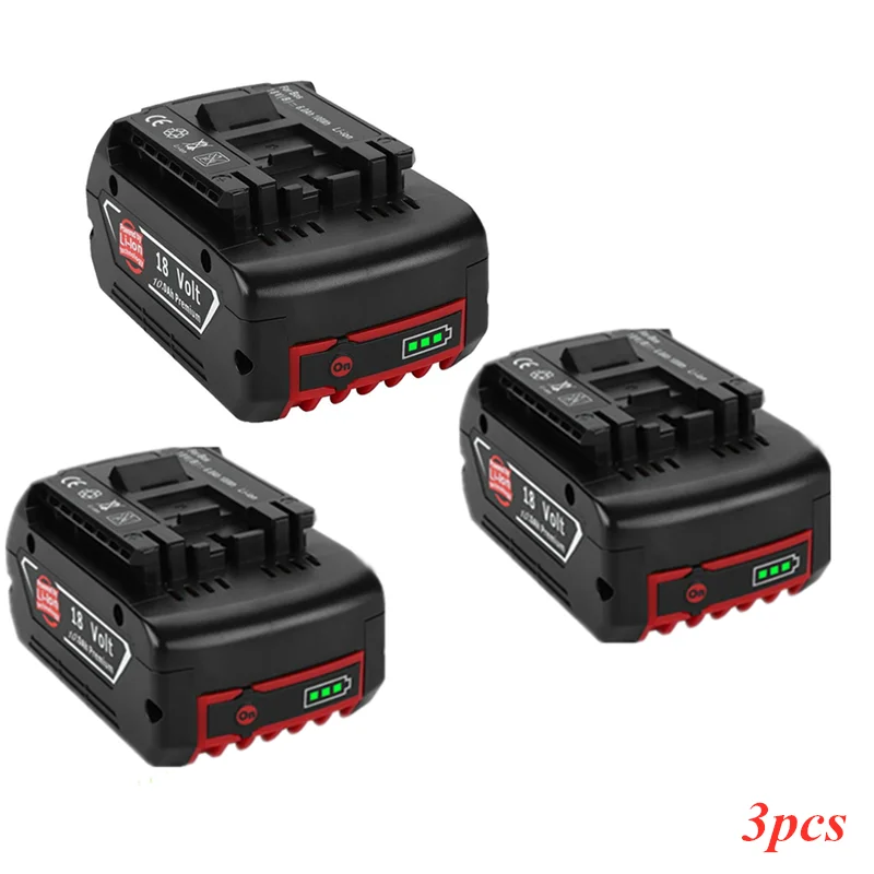 

2023 New Charger for Bosch Electric Drill 18V 10000 mAh Li-ion Battery BAT609, BAT609G, BAT618, BAT618G, BAT614 18650 charger