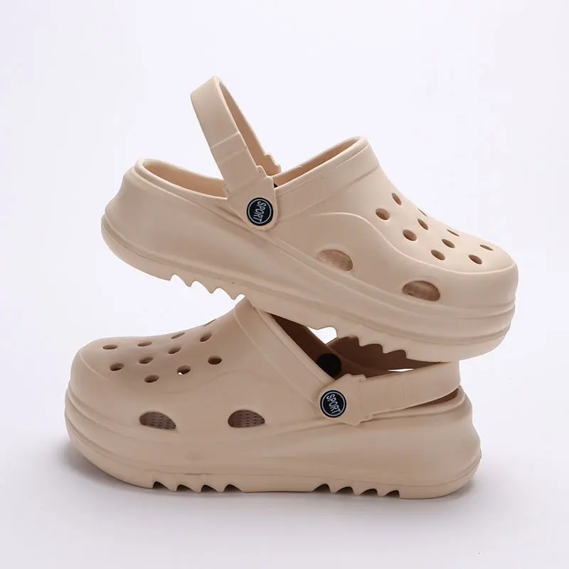 Chunky Platform Clogs Shoes for Women Thick Bottom Non Slip Beach Sandals Woman Summer 2024 Fashion Wedges EVA Sandals Slippers 2
