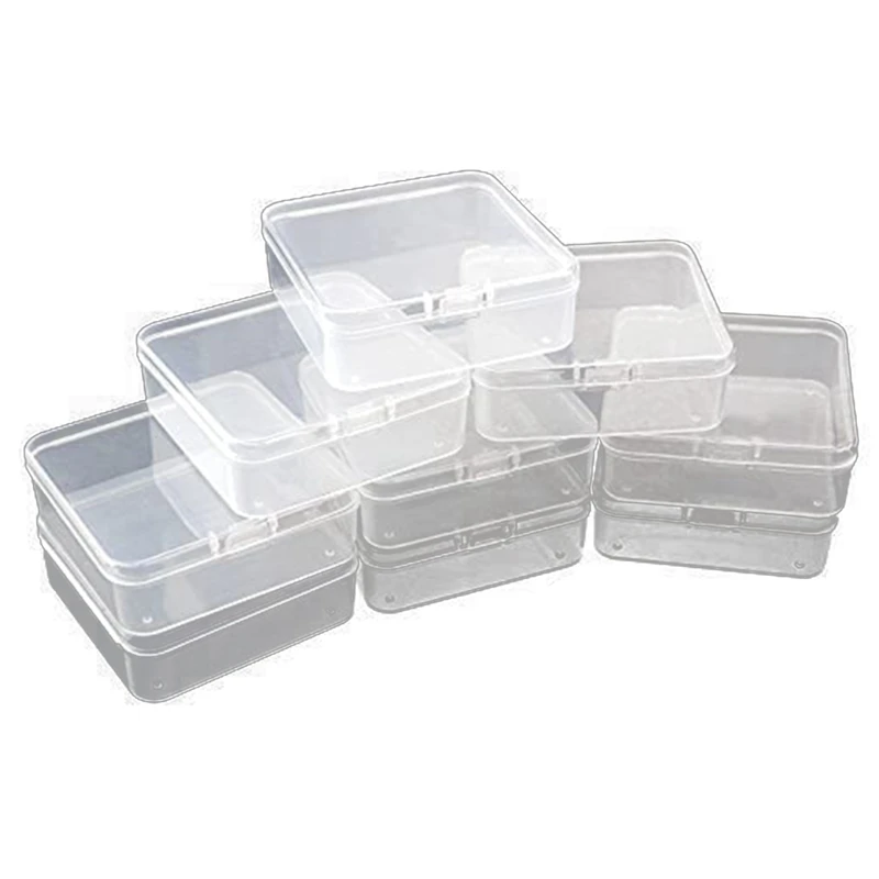 clear plastic storage trays