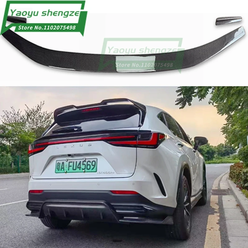 

Carbon fiber CAR REAR WING TRUNK LIP SPOILER FOR LEXUS NX NX200 NX200t NX300h 2022 2023 Roof spoiler
