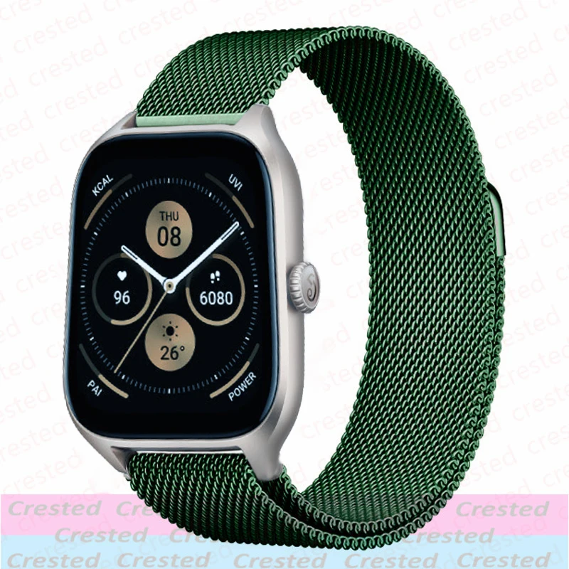 Sleek Milanese Metal Band, 20mm/22mm Adjustable Bracelet Strap