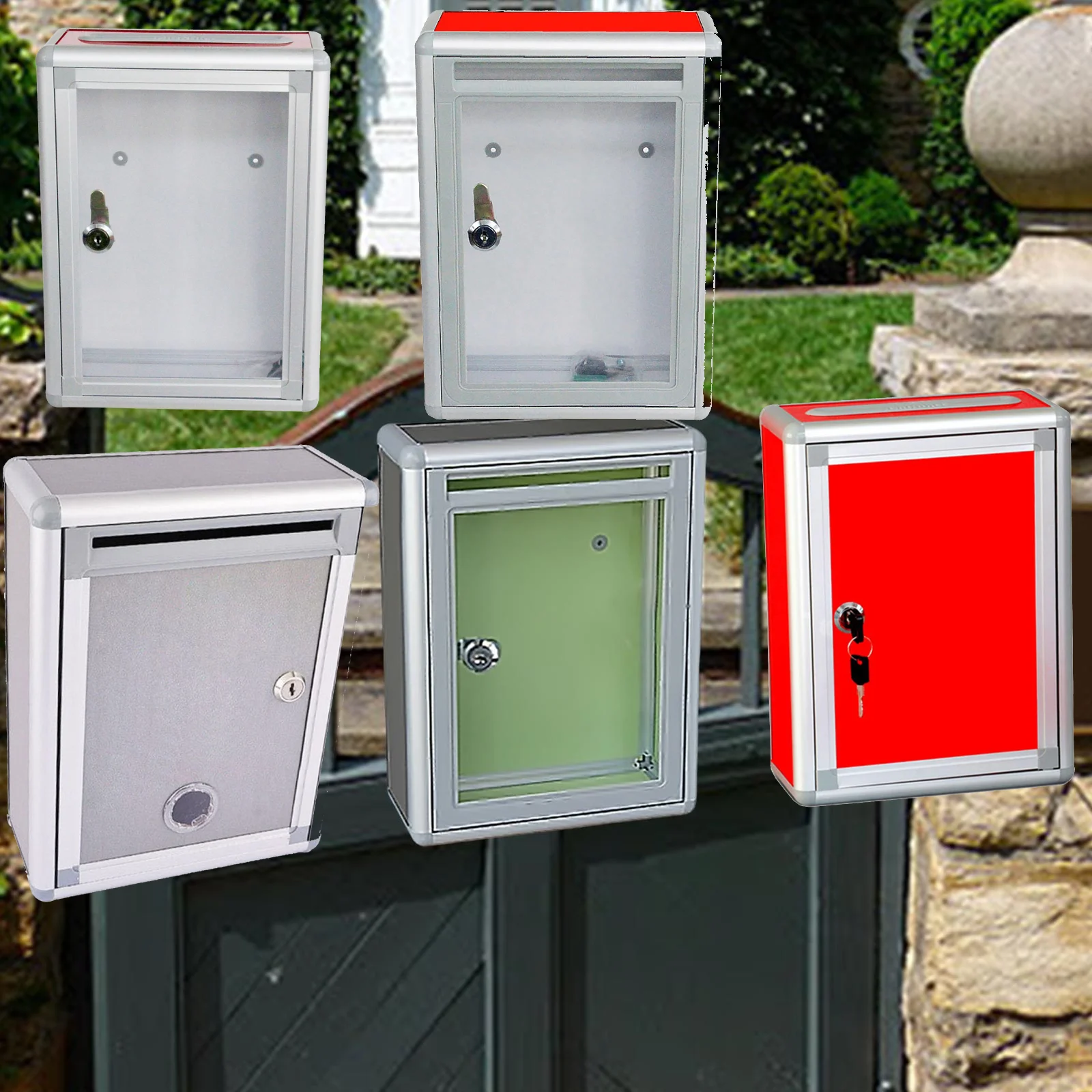 Wall Mounted Suggestion Box Key Complaint Box Wall Hanging Mailbox Lockable Versatile Mailbox