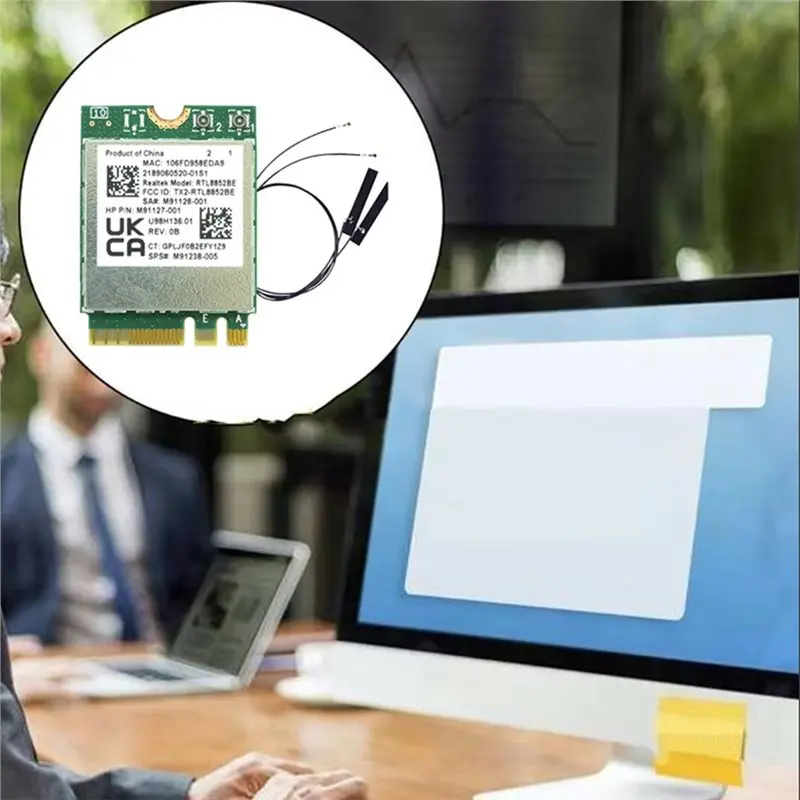 AX1800 RTL8852BE 무선 WIFI 카드 내장 안테나 802.11Ax WIFI6 듀얼 밴드 2.4G+ 5G 블루투스 5.2 WLAN
