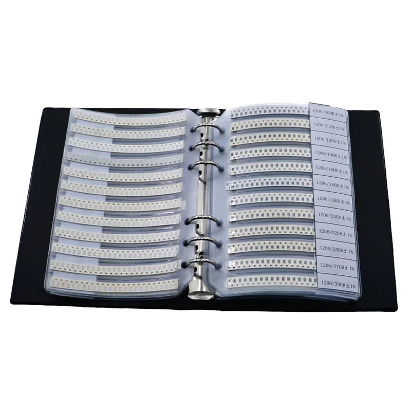 Smd Resistor Smd Chip Resistor Smd Component Sample Book 0402 0603 0805 1206 2512 SMD SMT Chip Resistor Assort Kit 0R-20M Smd DIY Sample Book