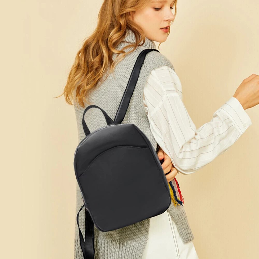 Small Backpacks Women Fashion Avocado Printing Female Mini School Bags Black Rucksack for Girls 2022 New Casual Backpack