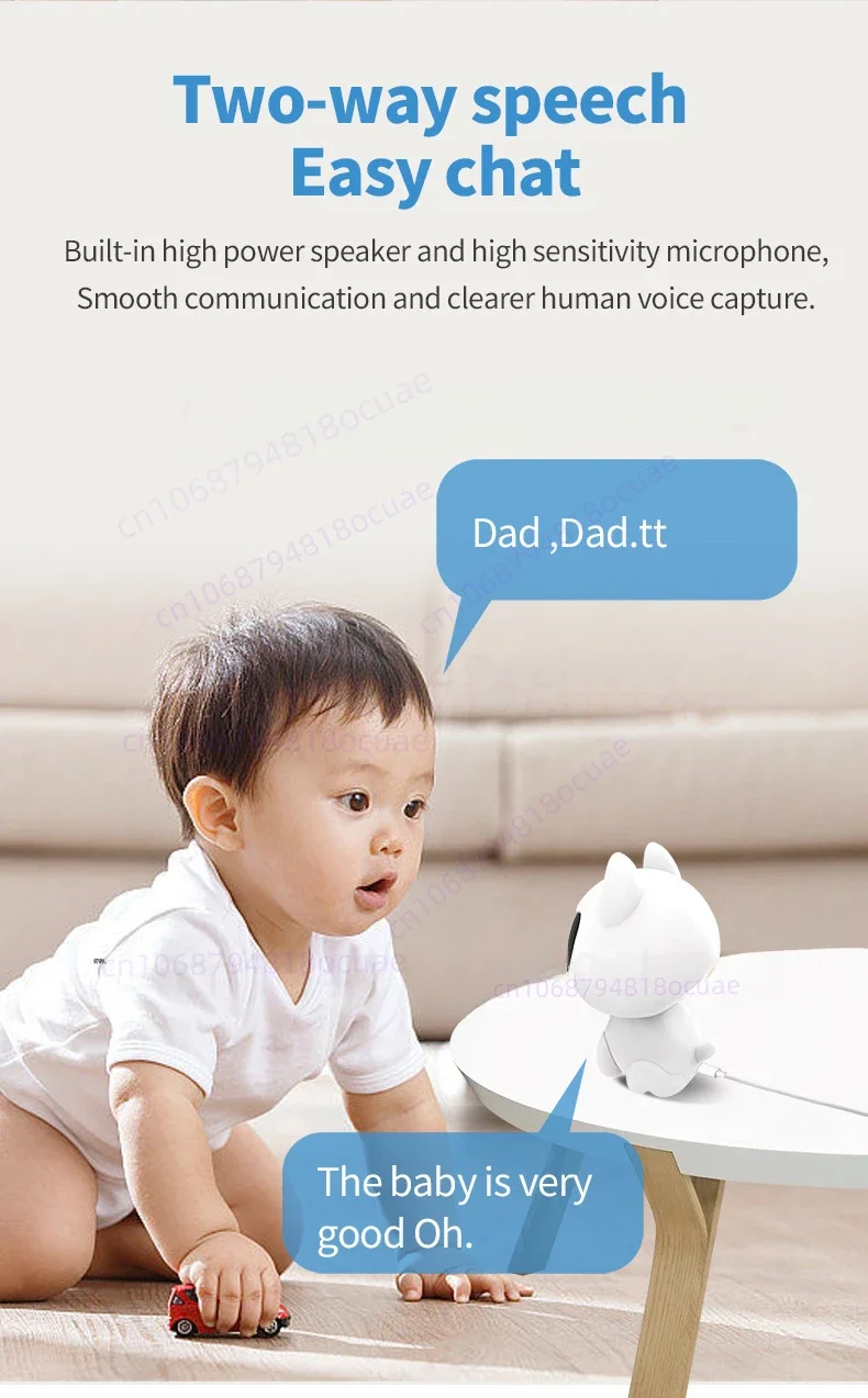 Mini HD WIFI Lovely Voice Remote Video Calls Camera  Home Intelligent Monitoring