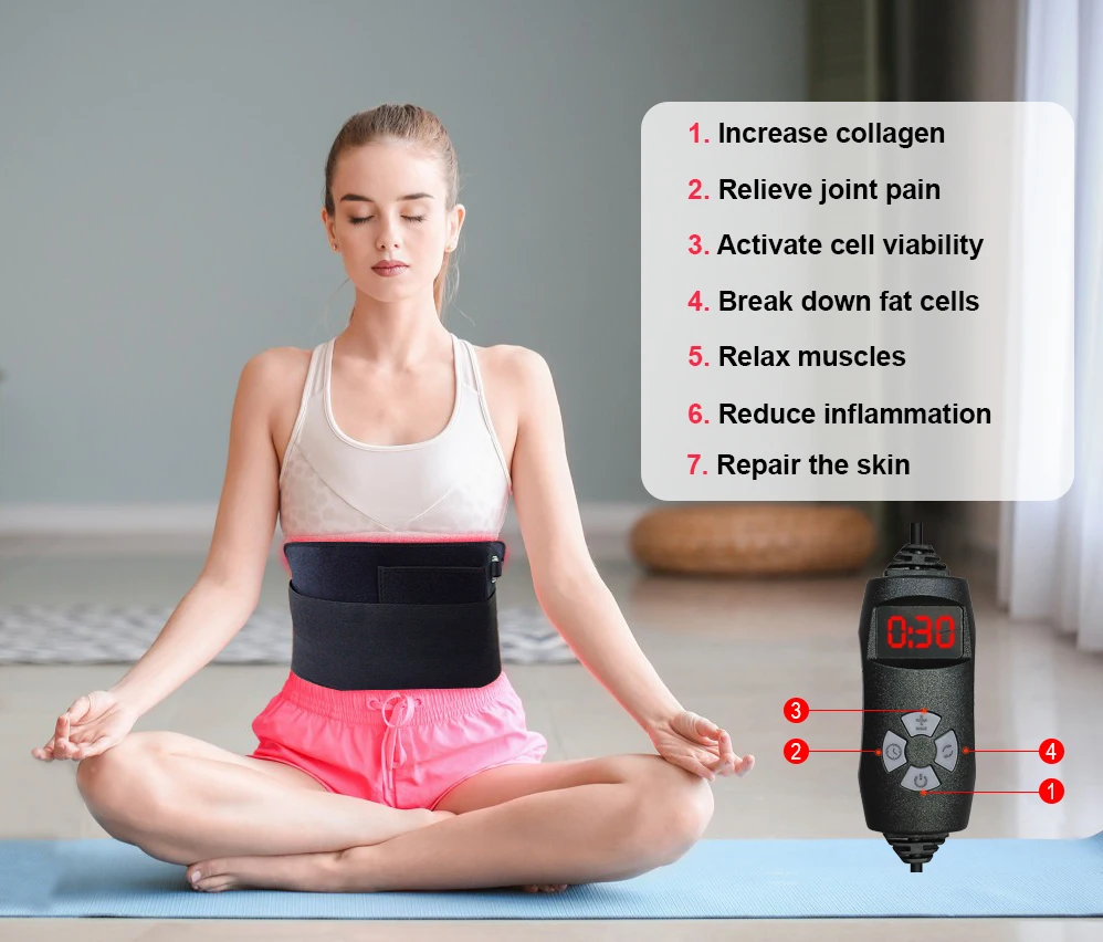 At-home Infrared Light Therapy Pad Belt For Pain Relief