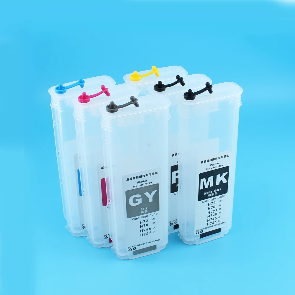 280ML For HP 72 Refill Ink Cartridge with ARC Chip for HP Designjet T610 T620 T770 T790 T1100 T1120 T1200 T1300 T2300 printer