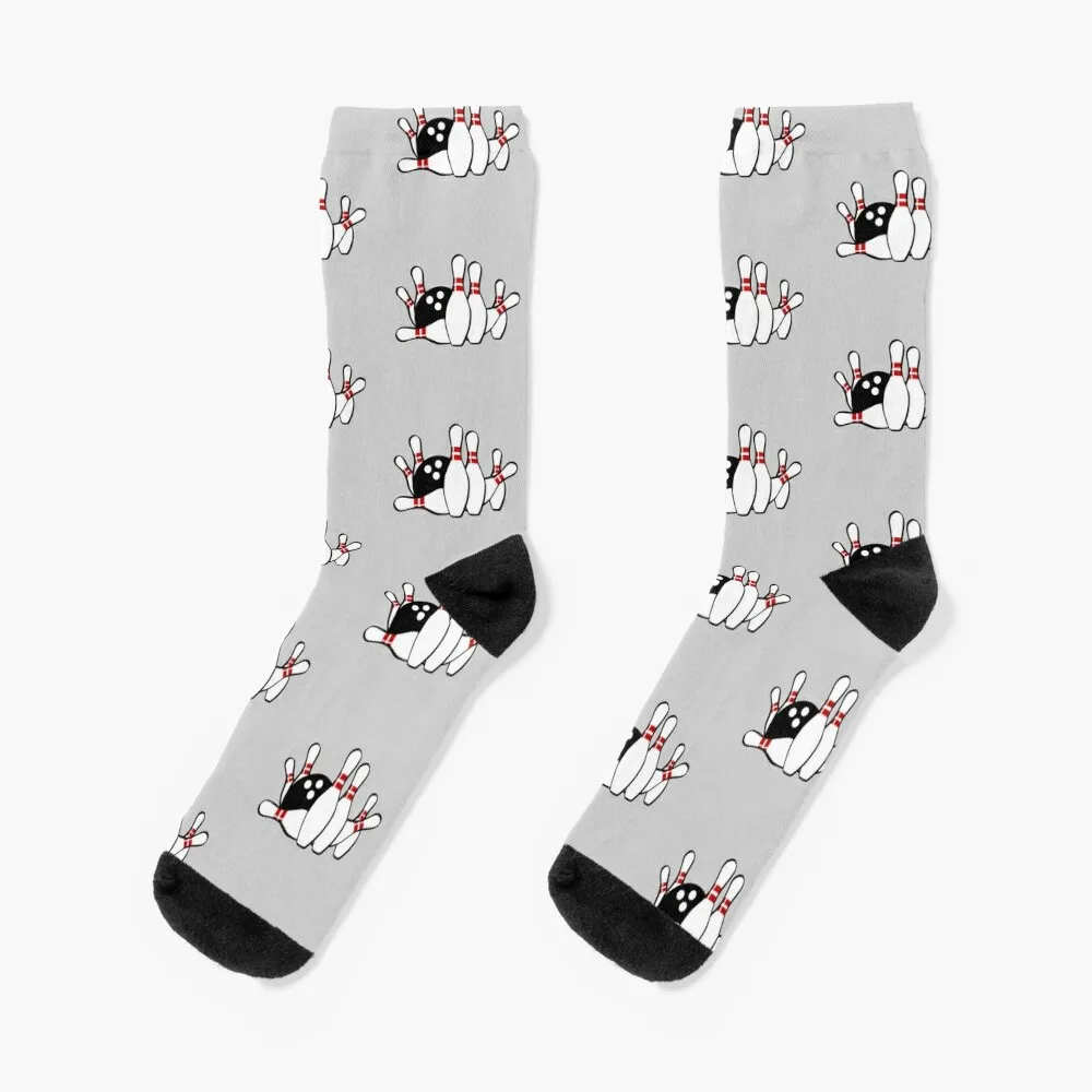 

Bowling Art Socks Run Stockings Socks For Women Men's