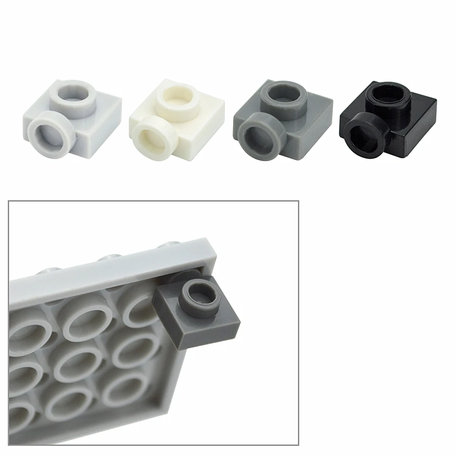 DIY 계몽 블록 벽돌 부품 측면, 조립 입자 JH1780 과 호환, 1x1 사이드 노브, D133, 100 개