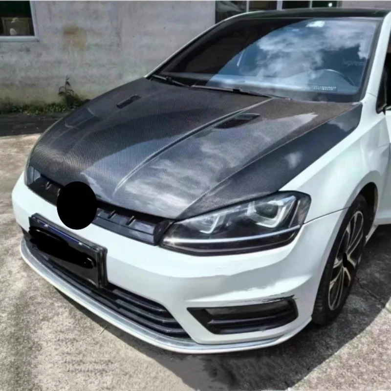 고품질 M3 스타일 카본 파이버 엔진 커버 어셈블리 후드 엔진 보닛 (MK7 MK7.5 용)