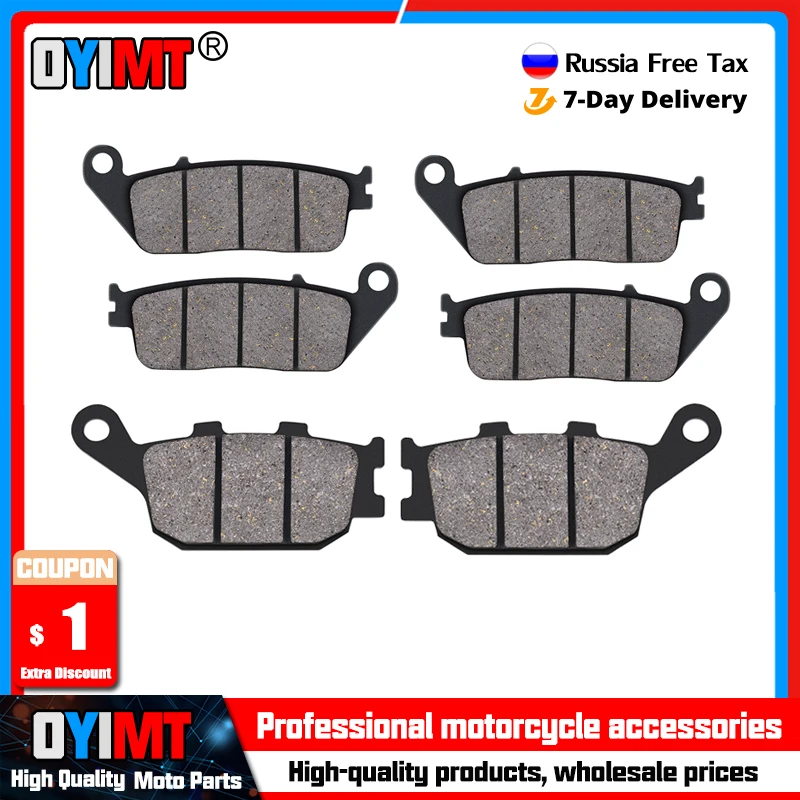 Motorcycle Brake Pads Front and Rear for HONDA CBR 600 CBR600 1995-1998 CB 600F CB600F Hornet 2000 2001 2002 2003 2004