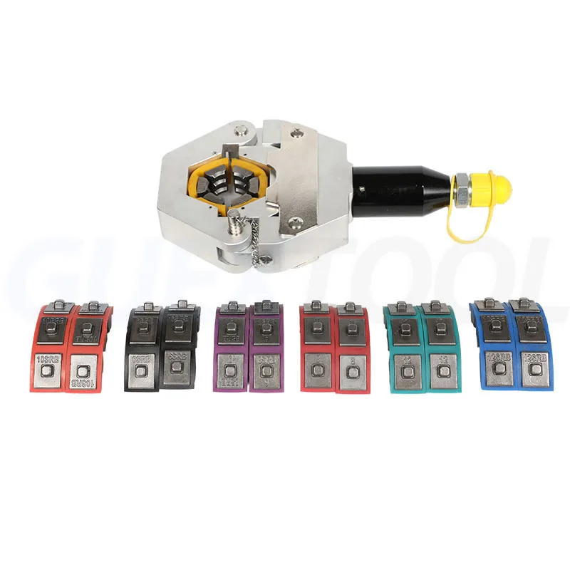 Pressure Pipe Machine Automotive Air Conditioning With 7Dies Hydraulic Hose Crimping Tool Press Auto Air Conditioning Repair Set 5