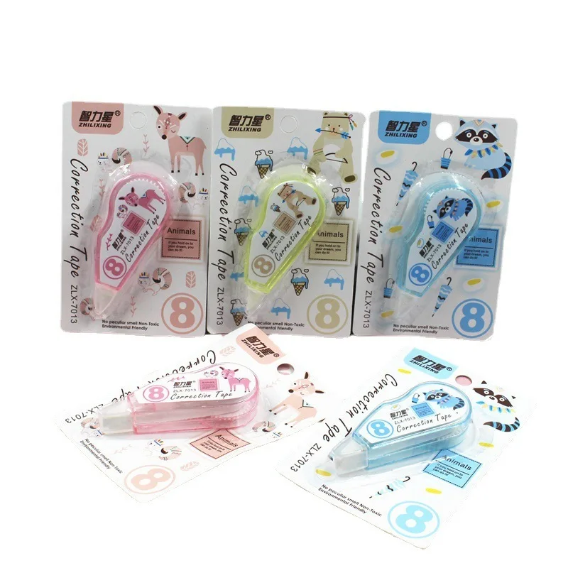 Cute Kawaii Cartoom Animals Correction Tape 1 Piece Stationery Office School Supplies Christmas Gifts