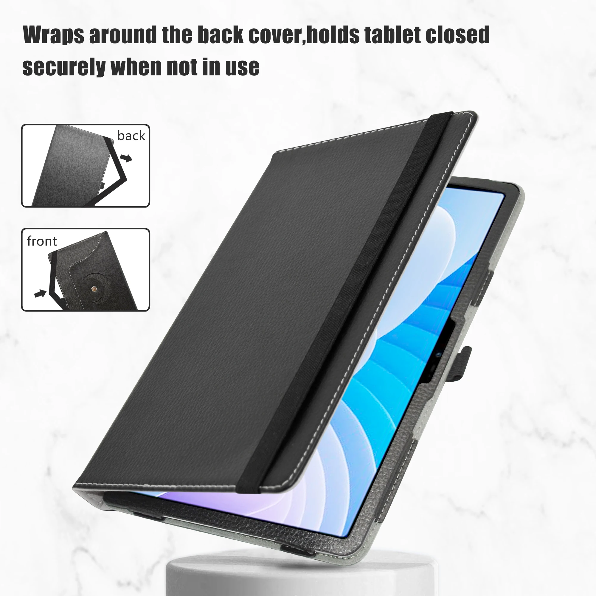 Doogee t30 proタブレットカバー、360度回転、回転PUレザー、11インチ