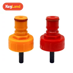 Plastic Carbonation & Line Cleaning Cap (RED AND YELLOW)