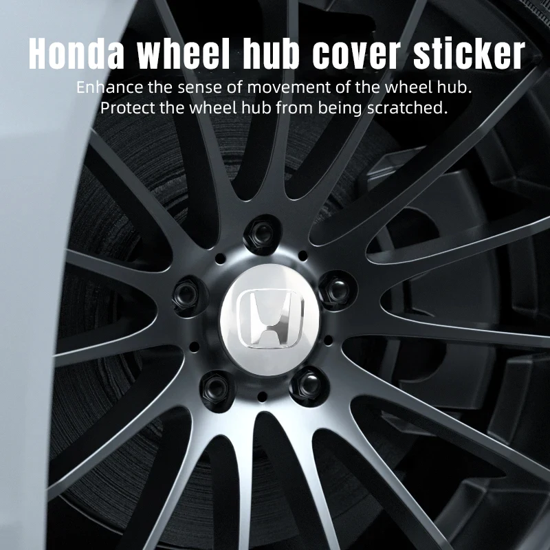 Wheel Hub Caps 56MM Car Badge Sticker For Honda CITY CIVIC Mugen INSPIRE XR-V CR-V