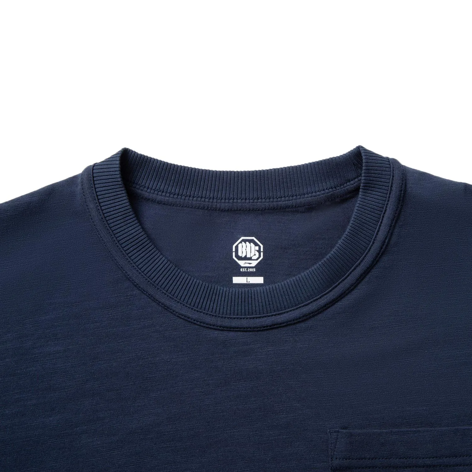 Men BADFIVE Basketball T-Shirt Cotton Loose Fit Letter Printing LiNing Street Culture Crew Neck Tee Tops AHSV651 Li-Ning