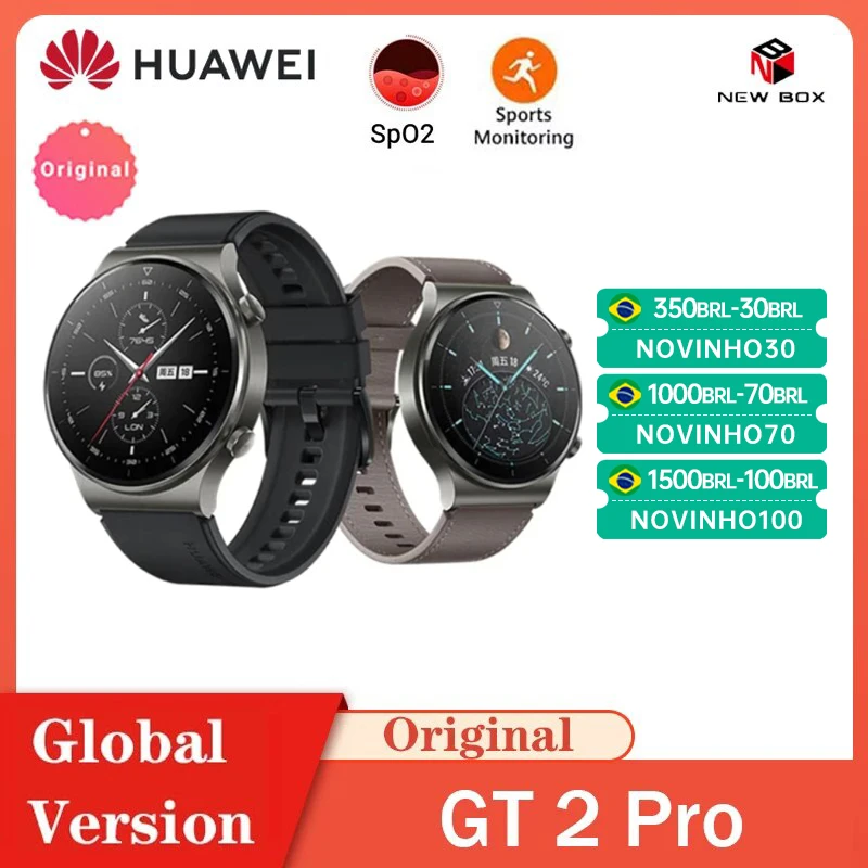 Huawei Watch Gt2 Pro Gt 2 Smartwatch 14days Battery Life Gps Wireless  Charging Kirina1 راقب Global Version - Smart Watches - AliExpress