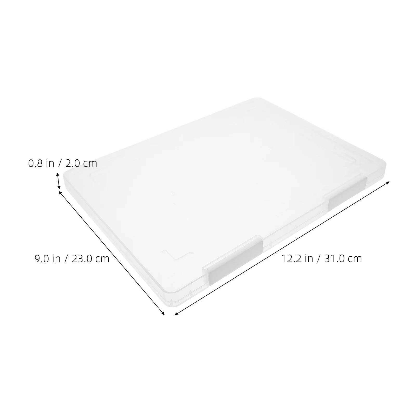 2pcs 투명 Pp 파일 보관 상자 A4 용지 시험용 투명 문서 정리함 사무실 학교 홈 휴대용 종이 정리함