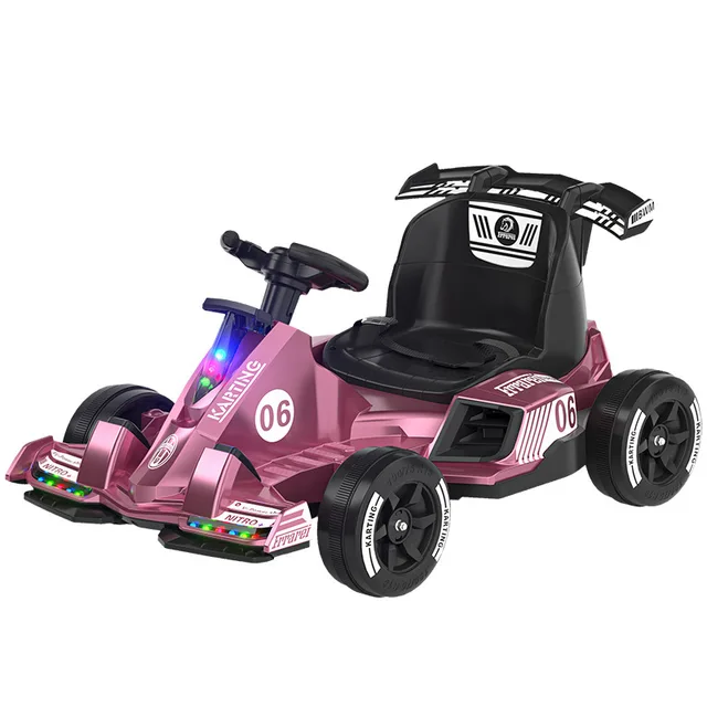 New Children's Electric Car Go Kart with Remote Control Electric Ride on Car for 3-8 Years Old Baby Kids Stroller Toy Vehicles 6