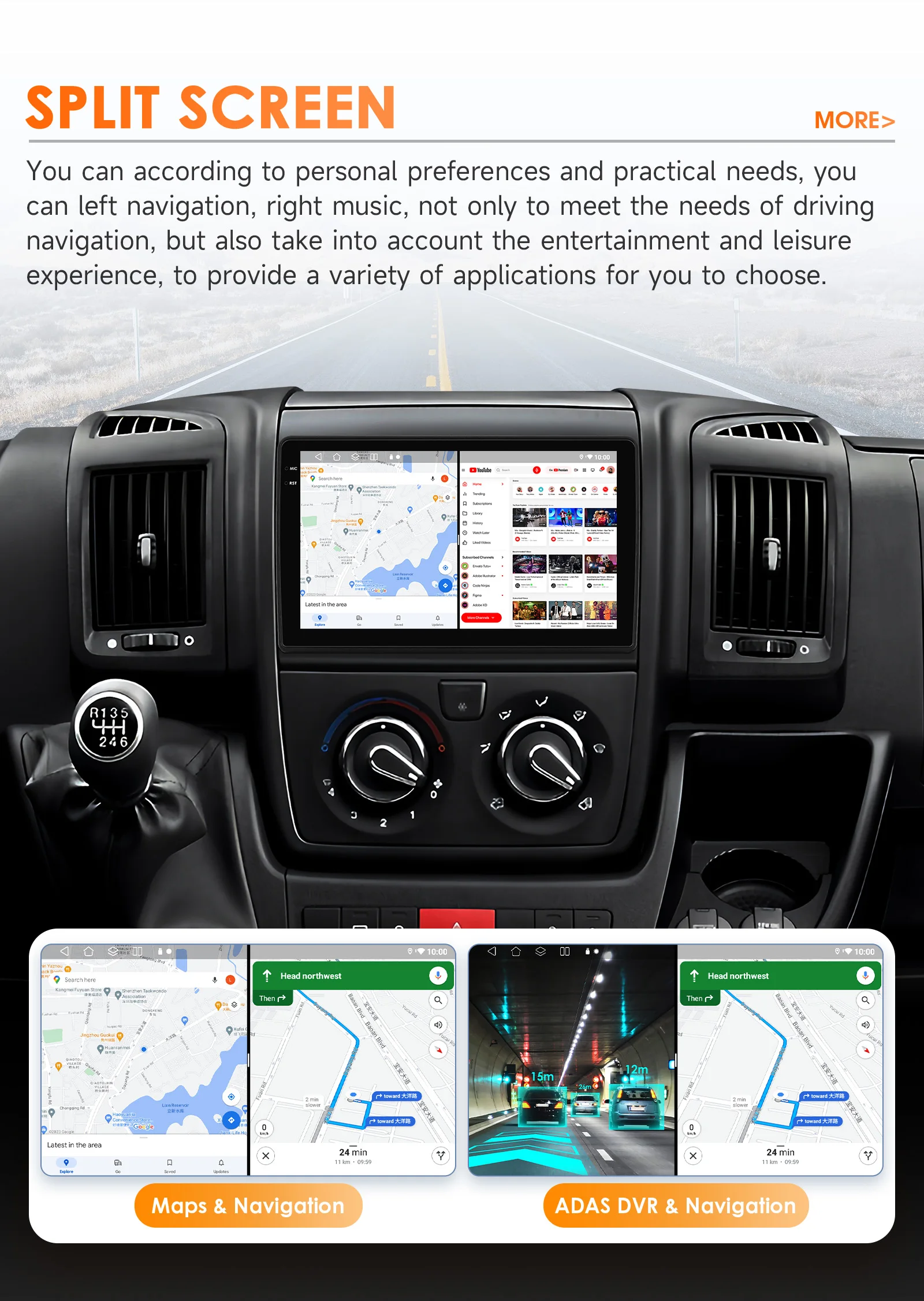 Hizpo CarPlay Autoradio für Fiat Ducato 3 Citroen Jumper 2 Peugeot Boxer 2 2006–2015 2din Android Multimedia Video Player GPS 4G – Detail 35